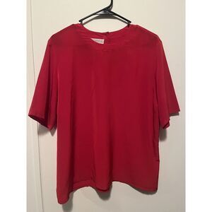 Vintage Sophisticates‎ By Pendleton Petites Blouse Pink Womans 16